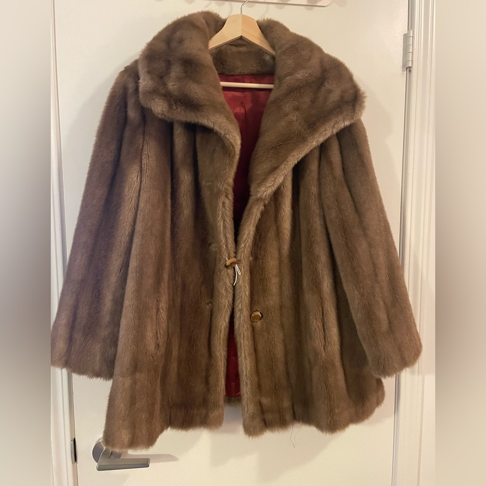 Vintage Tissavel of France  Faux Fur Jacket